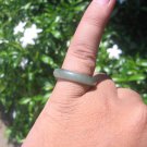 Natural Jadeite Jade ring Thailand jewelry stone mineral size 7 US   E 5977