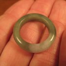 Natural Green Jade Ring Myanmar Jewelry Art Size 7 US A438
