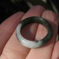 Natural Green White Jade Ring Myanmar Jewelry Art Size 7.25 US A401