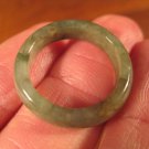 Natural  Jadeite Jade ring stone mineral carving  Size 6.75 US  A576