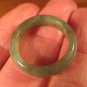 Natural Jadeite Jade ring stone mineral carving Size 6.75 US A576