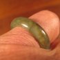 Natural Jadeite Jade ring stone mineral carving Size 6.75 US A576