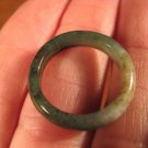 Natural  Jadeite Jade ring stone mineral carving  Size 7 US  A551