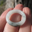 Natural Jadeite Jade Ring Northern Stone Mineral Size 7 US A890