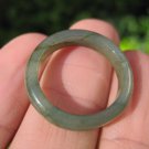 Natural Grade A  Jadeite Jade ring stone mineral carving  Size 6.75 US  A1539