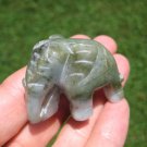 Natural Jadeite Jade Elephant Carving Statue Thailand Stone Mineral Art A17 Natural Jadeite Jade Elephant Carving Statue Thailand Stone Mineral Art A17