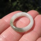 Natural White Green Jadeite Jade Ring Thailand Jewelry Art Size 7 US A515 Natural White Green Jadeite Jade Ring Thailand Jewelry Art Size 7 US A515