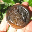 Natural agate Carnelian Onyx JadeGold Fish Carp stone pendant amulet A37 Natural agate Carnelian Onyx JadeGold Fish Carp stone pendant amulet A37