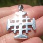 925 Sterling Silver Five fold Cross Crusaders Cross Medal A18
