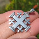 925 Silver Jerusalem Cross Five Fold Cross A40 925 Silver Jerusalem Cross Five Fold Cross A40