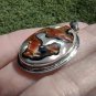 925 Sterling Silver African Turban Shell Pendant Thailand CH8388