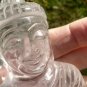 Large Natural Rainbow Quartz Crystal Shakyamuni Buddha Statue Jaipur India CH91
