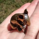 Brass Metal Mouse Rat Statue Thailand CH733 Brass Metal Mouse Rat Statue Thailand CH733