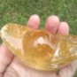 Calcite Crystal Ball Lucky Hat Stone Carving A5866