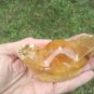 Calcite Crystal Ball Lucky Hat Stone Carving A5866