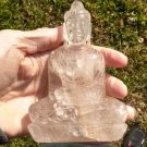 Natural Smokey Quartz Crystal Buddha Statue India Size 5.3" CH7351 Natural Smokey Quartz Crystal Buddha Statue India Size 5.3" CH7351