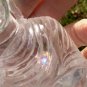 Large Natural Rainbow Quartz Crystal Shakyamuni Buddha Statue Jaipur India CH90