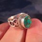 925 Silver Tibetan Turquoise stone Ring jewelry art Nepal Size 5.75 US
