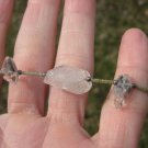 Natural Diamond Quartz Crystal Necklace Afghanistan Jade Beads A27433