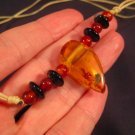 Natural Polish Amber Carnelian Jasper stone necklace Thailand jewelry art N3866 Natural Polish Amber Carnelian Jasper stone necklace Thailand jewelry art N3866