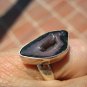 Agate Geode Druzy Stone Ring Taxco Mexico Size 7 A28655