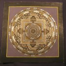 24 K Gold Silver Ohm Thangka Painting Nepal Art A2789