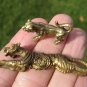 Set 2 Tiger Lion  Buddhist Blessing Amulet Statue Pendant A2747