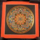 Small 24 K gold Conch Shell Thangka Thanka Mandala Painting Nepal Art AN263