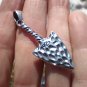 925 sterling silver Valknut Triangle Spear Pendant necklace