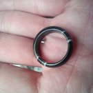 Black Agate natural stone ring Size 6.75 CH634