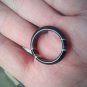 Black Agate natural stone ring Size 6.75 CH634