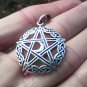 925 Silver Stat Moon Celtic Pentagram Pentacle Pendant Necklace jewelry Art B7