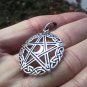 925 Silver Stat Moon Celtic Pentagram Pentacle Pendant Necklace jewelry Art B7