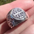 925 Silver Knights Ring Size 8.75 A6435 925 Silver Knights Ring Size 8.75 A6435