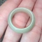 Large thickness light Green Jadeite Jade Ring size 9 ch887 Large thickness light Green Jadeite Jade Ring size 9 ch887