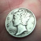 1943 90% Silver Mercury Dime AG Philadelphia CH57 1943 90% Silver Mercury Dime AG Philadelphia CH57