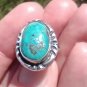 950 Silver Natural Sonora Turquoise Ring Size 6 CH6818