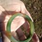 Natural green Agate bangle bracelet Thailand ch948