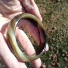 Natural green Agate bangle bracelet Thailand ch371
