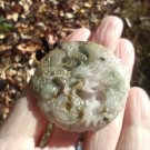 Natural jadeite Jadeite Jade Dragon pendant necklace Myanmar ch955