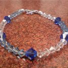 Blue and Clear Swarovski Bracelet