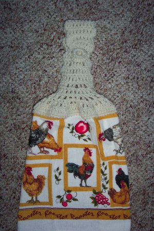Rooster Hanging Kitchen Towel