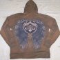 Mens Brown Affliction Hoody- H16