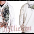 Mens White Affliction Hoody- H04