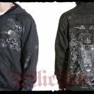 Mens Black Affliction Hoody- H02