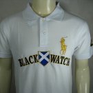 Mens Black Watch Ralph Lauren Polo shirt with embroided 2 (white)