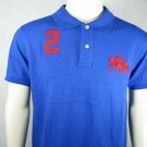 Mens Royal Blue Ralph Lauren Polo shirt with embroided 2