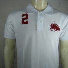 Mens White Ralph Lauren Polo shirt with embroided 2