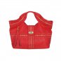 Melie Bianco Woven Trim Turn Lock bag Red S10-255RD