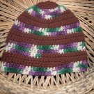 multi-colored army toboggan